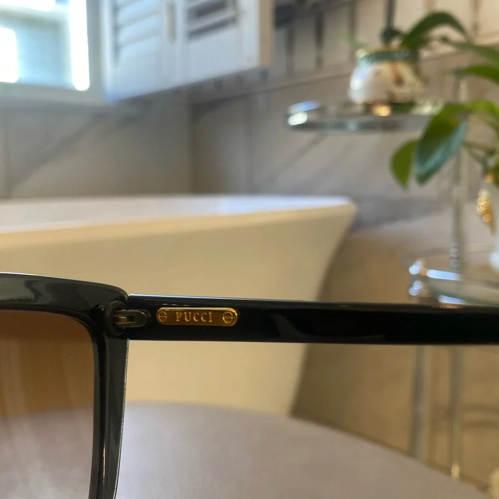 VINTAGE EMILIO PUCCI OVERSIZE SUNGLASSES FRAME 874-0 EP 38 FRANCE